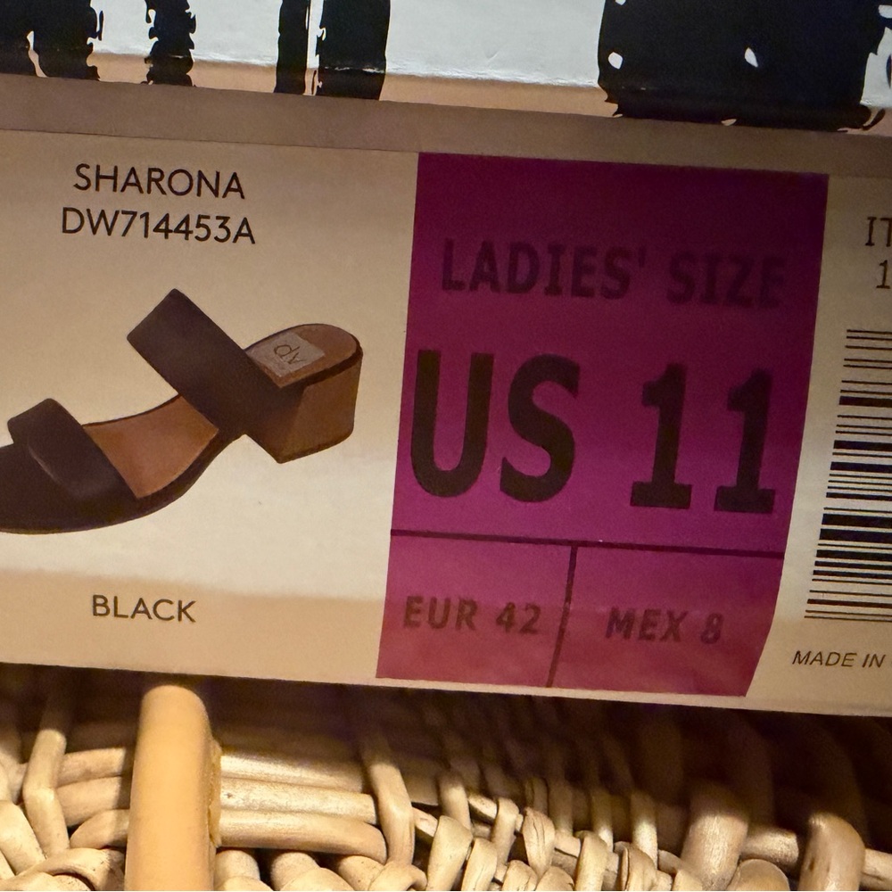 Dolce Vita Black Sharona Slide Sandals